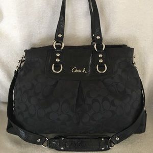 Large Coach Ashley Signature Satchel Purse